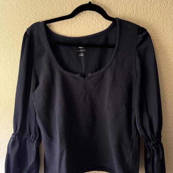 Anthropologie Maeve Ribbed Tired blouse - Picture 2 of 6